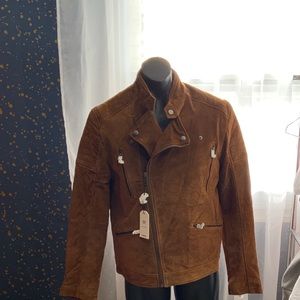NWT EXPRESS MEN’S SUEDE BIKER JACKET